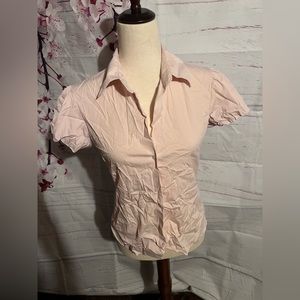 Theory pink blouse